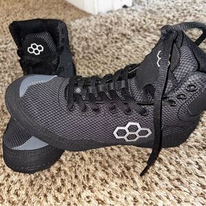 Rudis blacked out wrestling shoes